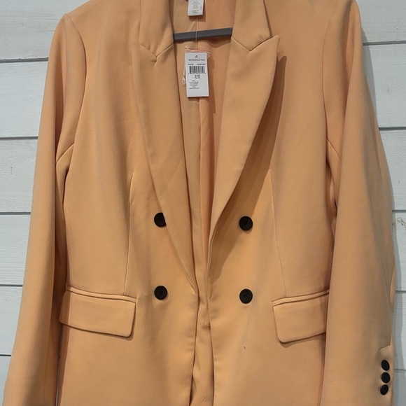House of Harlow NWT 1960 Tan Double-Breasted Blazer - Picture 3 of 9